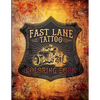 Fast Lane Tattoo Coloring Book - Paperback