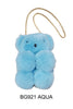 Pom Pom Bear Crossbody Bag BG921 (6PC)