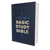Niv, Basic Study Bible, Economy Edition, Paperback, Blue, Red Letter - Paperback