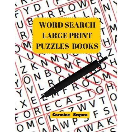 Word Search Large Print Puzzles Books: Word Search 50 Puzzles Large Print - Paperback