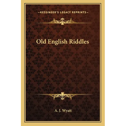 Old English Riddles - Paperback
