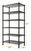 3/4/5/6/7/8 Tier Storage Shelves-Adjustable Wire Shelving Rack-Multi Sizes