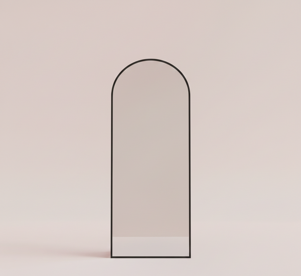 Full-Length Arched Floor Mirror with Stand - Multiple Size