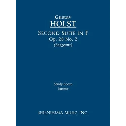 Second Suite in F, Op.28 No.2: Study score - Paperback