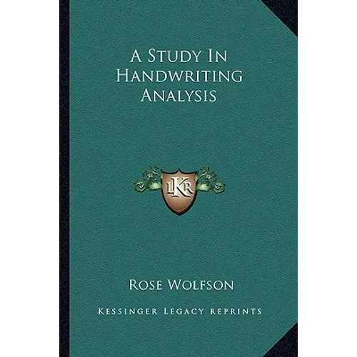 A Study In Handwriting Analysis - Paperback