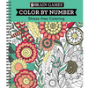 Brain Games - Color by Number: Stress-Free Coloring (Green) - Spiral