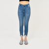 Pearl Beaded Distressed Hem Capris