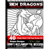 Zen Dragons - no pattern Style Adult Coloring Book - Paperback