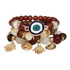 Hamsa N Evil Eye Charm Ball Bracelet BR2521-54 (12PC)