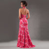 Cenia Signature Floral Halter Gown – Pink Multi