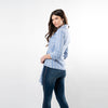 Asymmetric Hem Wrap Shirt