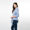 Asymmetric Hem Wrap Shirt