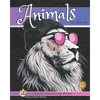 Animals in Style: Adult Coloring Book - Paperback