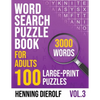 Word Search Book for Adults: 100 Large-Print English Puzzles - Paperback