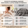 DaDalogy Bedding Champagne Ivory Faux Fur Throw Blanket - Dreamy Gold Geometric Embossed Sherpa Backside - Super Soft Warm Cozy Plush Fluffy