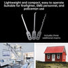 Essential stainless - steel multi - tool: quick - flip grav pick, door keys, lock rake. Durable.