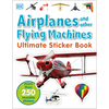 Ultimate Sticker Book: Airplanes and Other Flying Machines: More Than 250 Reusable Stickers - Paperback