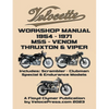 VELOCETTE 500cc & 350cc MSS, VENOM, THRUXTON & VIPER 1954-1971 WORKSHOP MANUAL & ILLUSTRATED PARTS MANUAL - Paperback