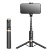 Mobile Phone Bluetooth Selfie Stick with Rotating Fill Light and Hidden Tripod Live Streaming Stand