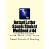 Instant Letter Sounds Student Workbook #44: Crazy Mix Partners: au-aw ew-oo oi-oy ou-ow - Paperback