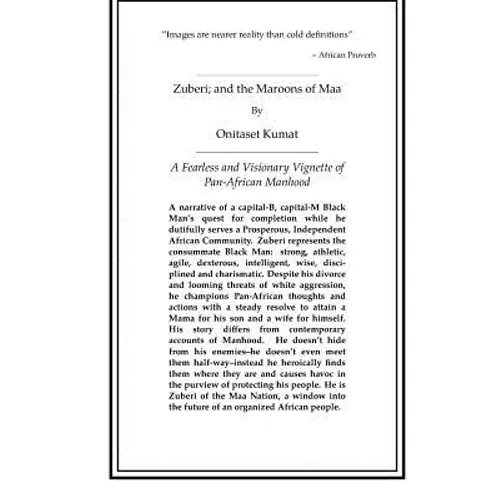 Zuberi; and the Maroons of Maa - Paperback