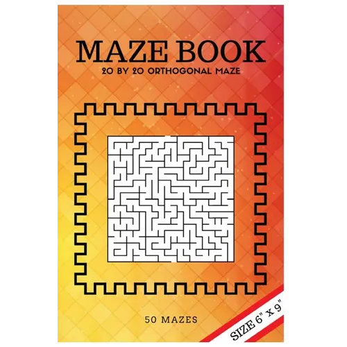Maze Book: 20 by 20 orthogonal maze (for All ages) - Paperback