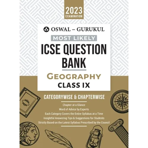 Oswal - Gurukul Geography Most Likely Question Bank: ICSE Class 9 For 2023 Exam - Paperback