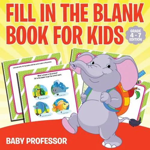 Fill in the Blank Book for Kids Grade 1 Edition - Paperback