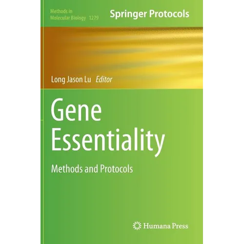 Gene Essentiality: Methods and Protocols - Hardcover
