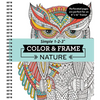 Color & Frame - Nature: Adult Coloring Book with Flowers, Butterflies & Birds - Perforated Pages, Spiral Bound - Spiral