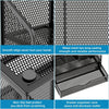 Iron Mesh Desk Organizer Multi-Layer Stationery Storage Box Office School Supplies