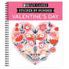 Brain Games - Sticker by Number: Valentine's Day 10 Heartwarming Designs No Mess Art Activity Book Gift for Kids, Teens & Adults Perforated Pages, Spi - Spiral