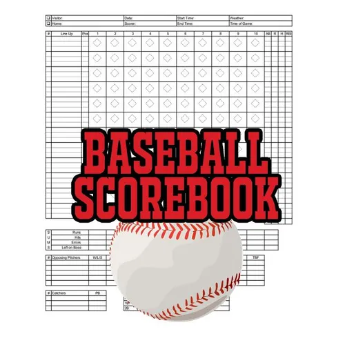 Baseball Scorebook: 100 Scoring Sheets For Baseball and Softball Games, Glover's Scorebooks, Large (8.5X 11) - Paperback