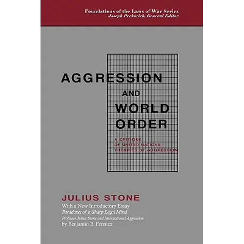 Aggression and World Order - Hardcover