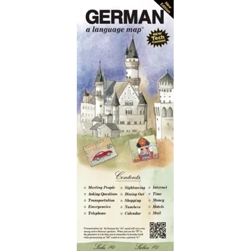 German a Language Map: Quick Reference Phrase Guide for Beginning and Advanced Use. Words and Phrases in English, German, and Phonetics for E - Paperback