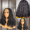 Short boho human hair curls
