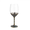 Enamel lead-free red wine cup crystal glass high footed cup decanter set