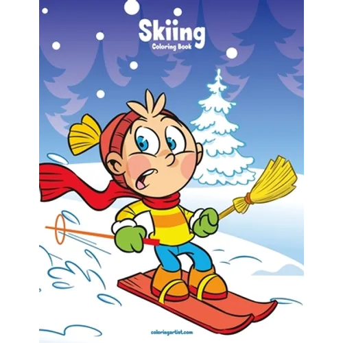Skiing Coloring Book 1 - Paperback