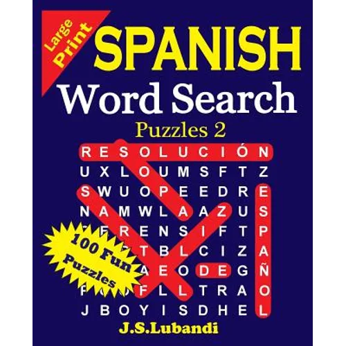 Large Print Spanish Word Search Puzzles 2 - Paperback