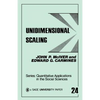 Unidimensional Scaling - Paperback