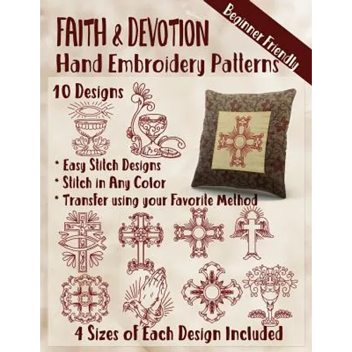 Faith and Devotion Hand Embroidery Patterns - Paperback