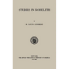 Studies in Kohelet - Paperback