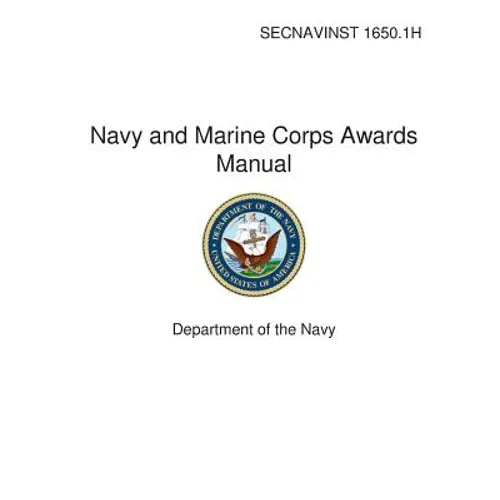 Navy and Marine Corps Awards Manual - Paperback