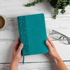 NASB Large Print Personal Size Reference Bible, Teal Leathertouch, Indexed - Imitation Leather