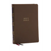 Nkjv, Compact Center-Column Reference Bible, Brown Leathersoft, Red Letter, Comfort Print - Imitation Leather