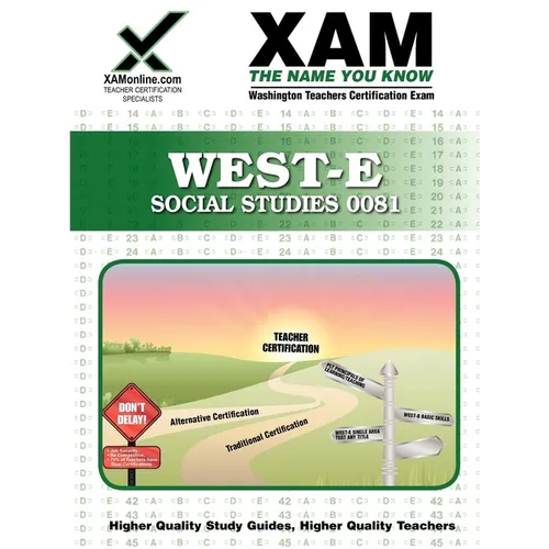West-E Social Studies 0081 Teacher Certification Test Prep Study Guide - Paperback