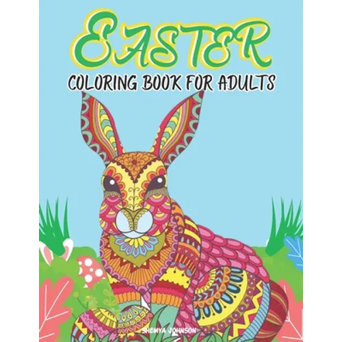 Easter Coloring Book for Adults: Easy and Large Designs - Paperback