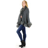 Fur Short Length Shawl SH923 (2PC)