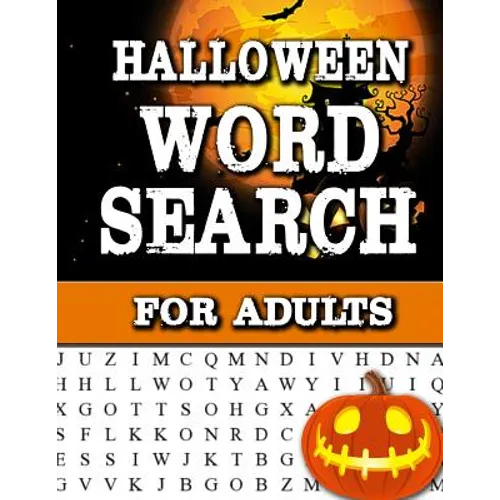 Halloween Word Search For Adults: Large Print Word Search Book For Adults Find Puzzles with Pictures And Answer Keys Spooky Halloween Activity Book - Paperback