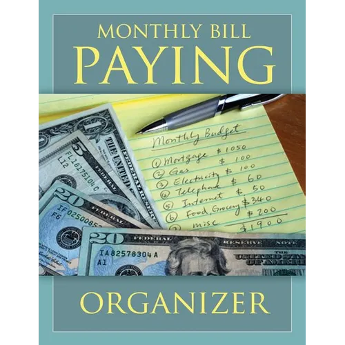 Monthly Bill Paying Organizer - Paperback